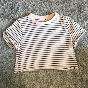 Striped crop top